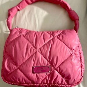 Tahari Pink Quilted Bag